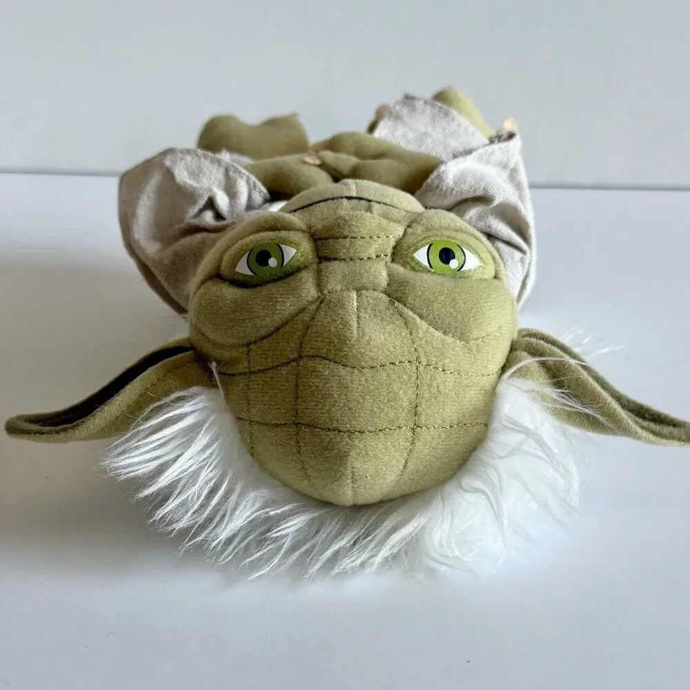Disney Star Wars Yoda Felt with Linen Jacket Stuffed Animal 9 Inches Tall - READ